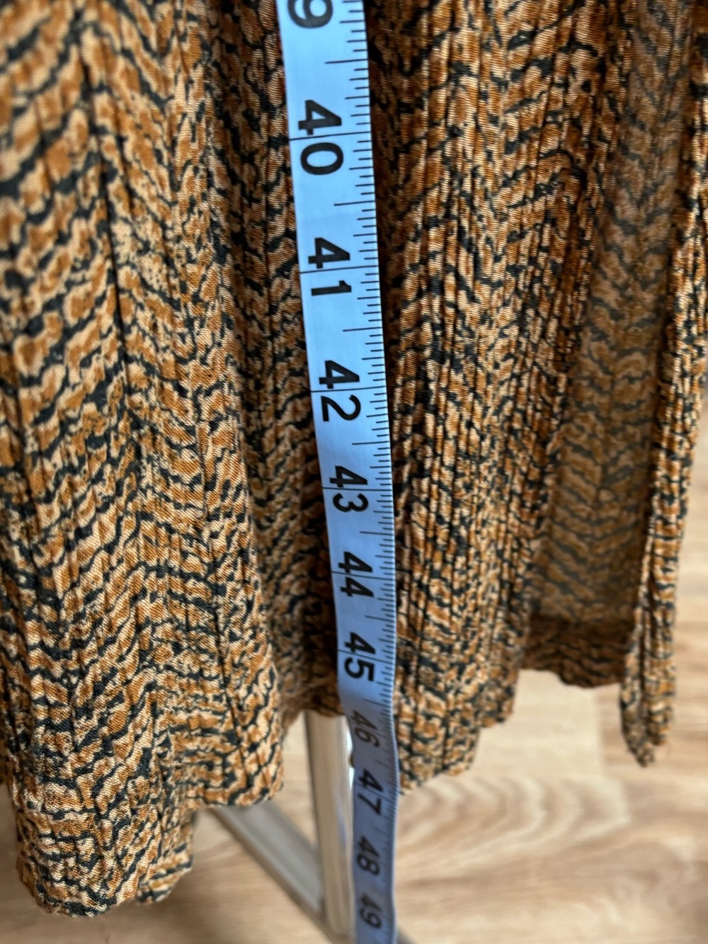 90s lightweight geo boho maxi dress, size 16 - Picture 6 of 8